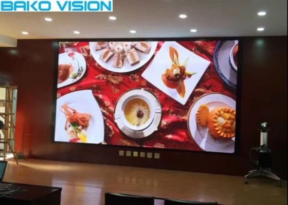 P4 P5 Layar LED Tetap Dalam Ruangan Bentuk Kreatif Sudut Pandang Lebar Definisi Tinggi